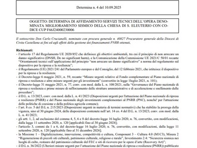Determina n.4 - PNRR
